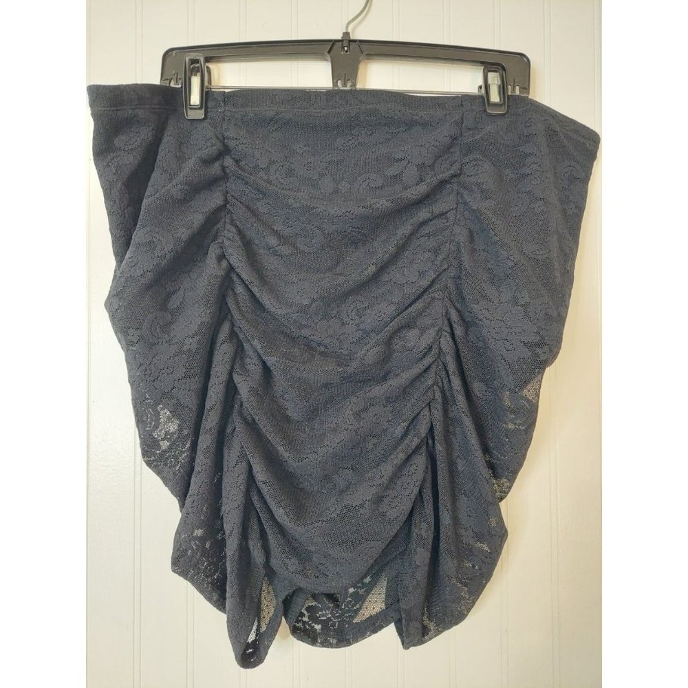 Torrid Black Lace High Waisted Lace Swim Skirt Size 3X
